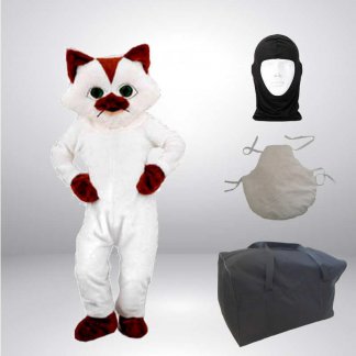 Set Angebot Katze (Weiß) + Hygiene Haube + Kissen + Tasche L