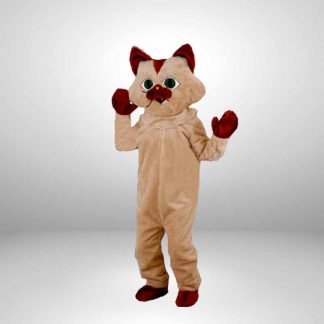 Kostüm Katze "Hellbraun" Maskottchen Erwachsenen Lauffigur