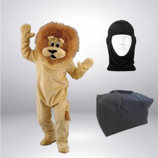 Set Angebot Löwe Kostüm + Hygiene Haube + Tasche L